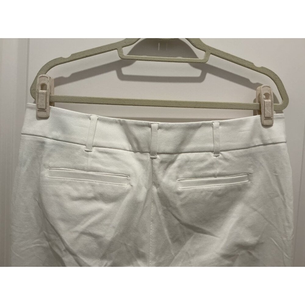 New York & Company Audrey Slim Leg Crop Women's 4 Way Stretch Size 14 White NWT - Picture 6 of 12